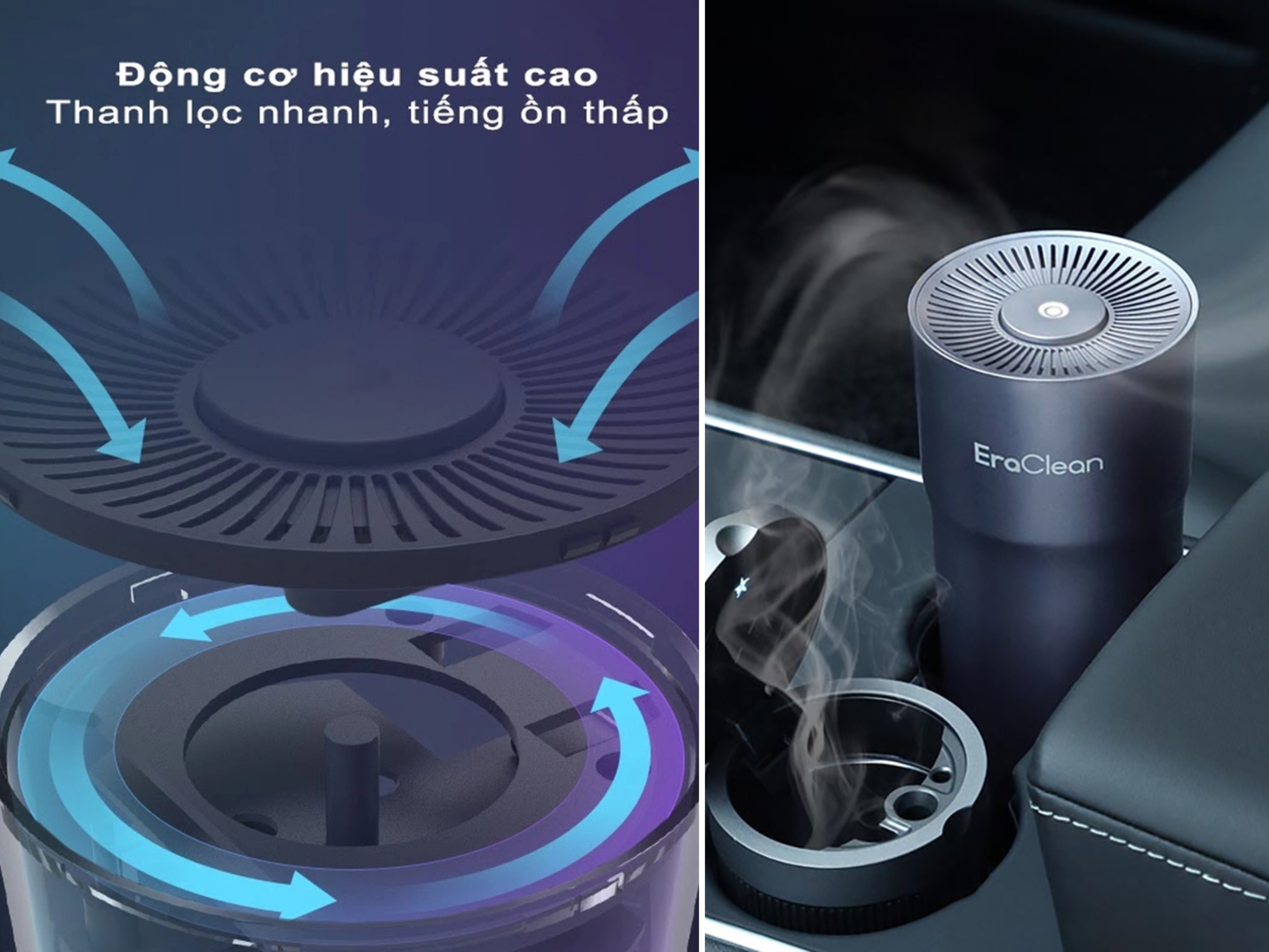 Lọc sạch không khí lên đến 99,9%