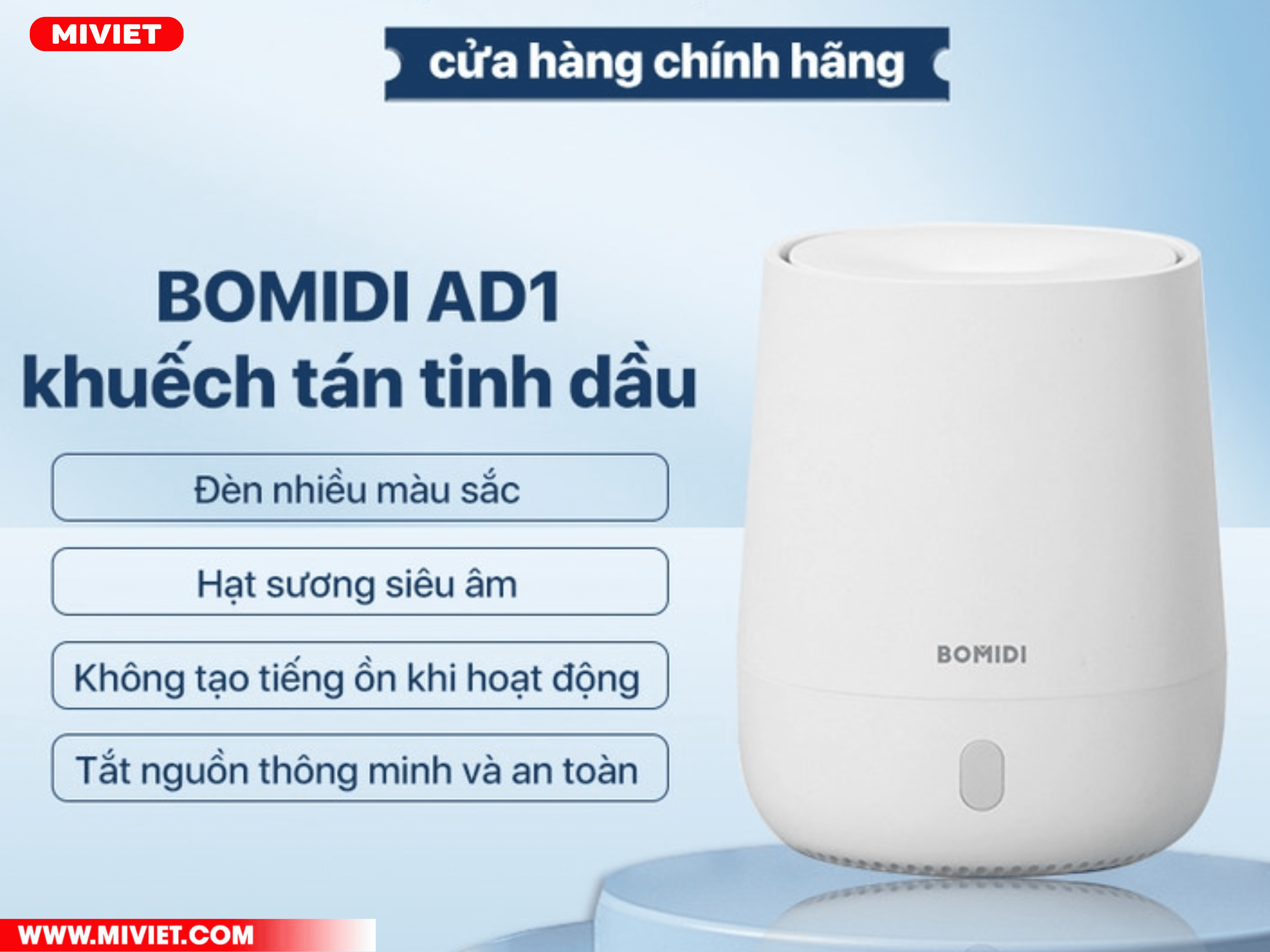 Máy phun khuếch tán tinh dầu Xiaomi Enchen Bomidi AD1 Những đặc điểm nổi bật của AD1 BOMIDI