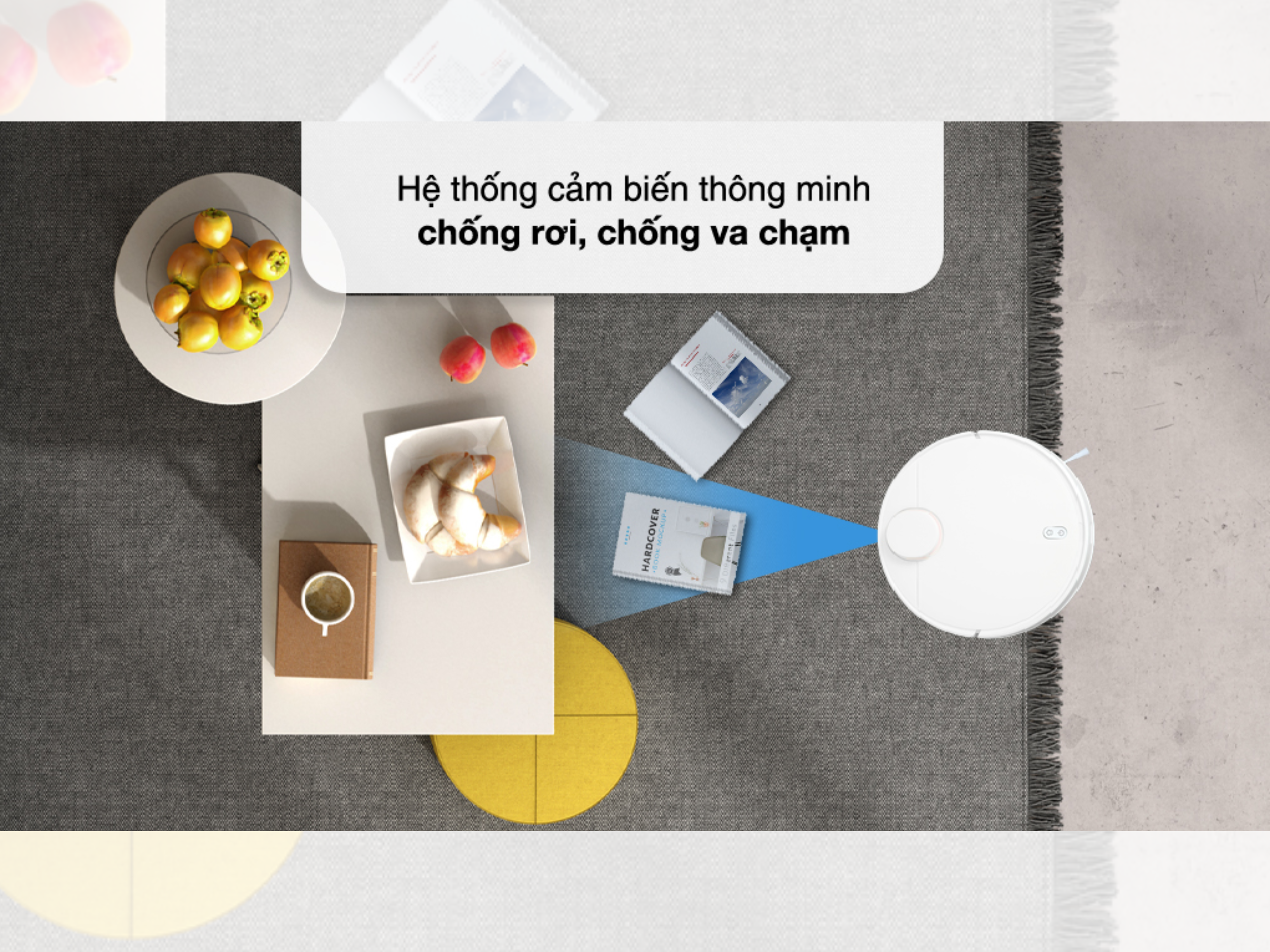 Robot Hút Bụi Lau Nhà Xiaomi Vacuum Mop S10 Hệ thống cảm biến thông minh