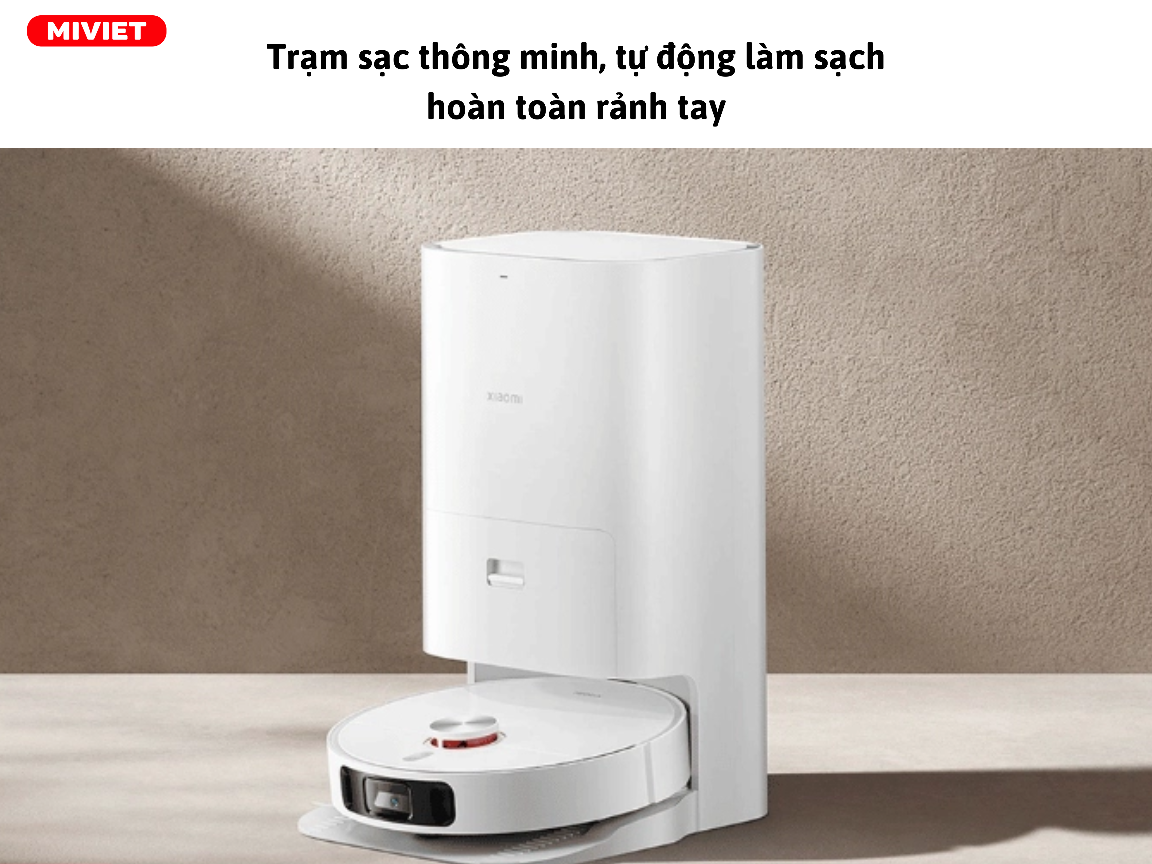 Robot Hút Bụi Lau Nhà Xiaomi Vacuum Mop X10+ Trạm sạc thông minh X10+, đa năng