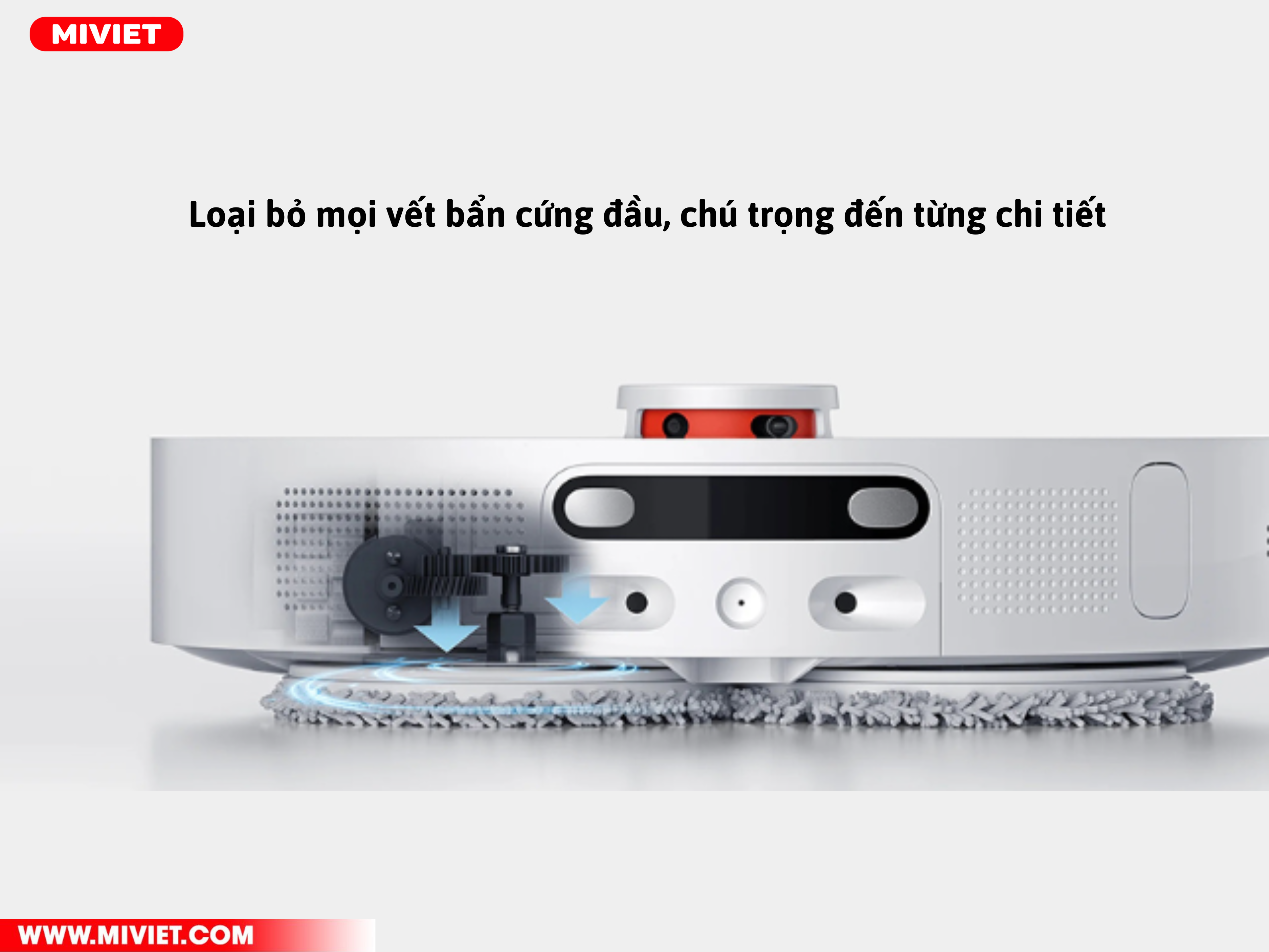 Robot Hút Bụi Lau Nhà Xiaomi Vacuum Mop X10+ Mọi vết bẩn cứng đầu cũng không làm khó được X10+