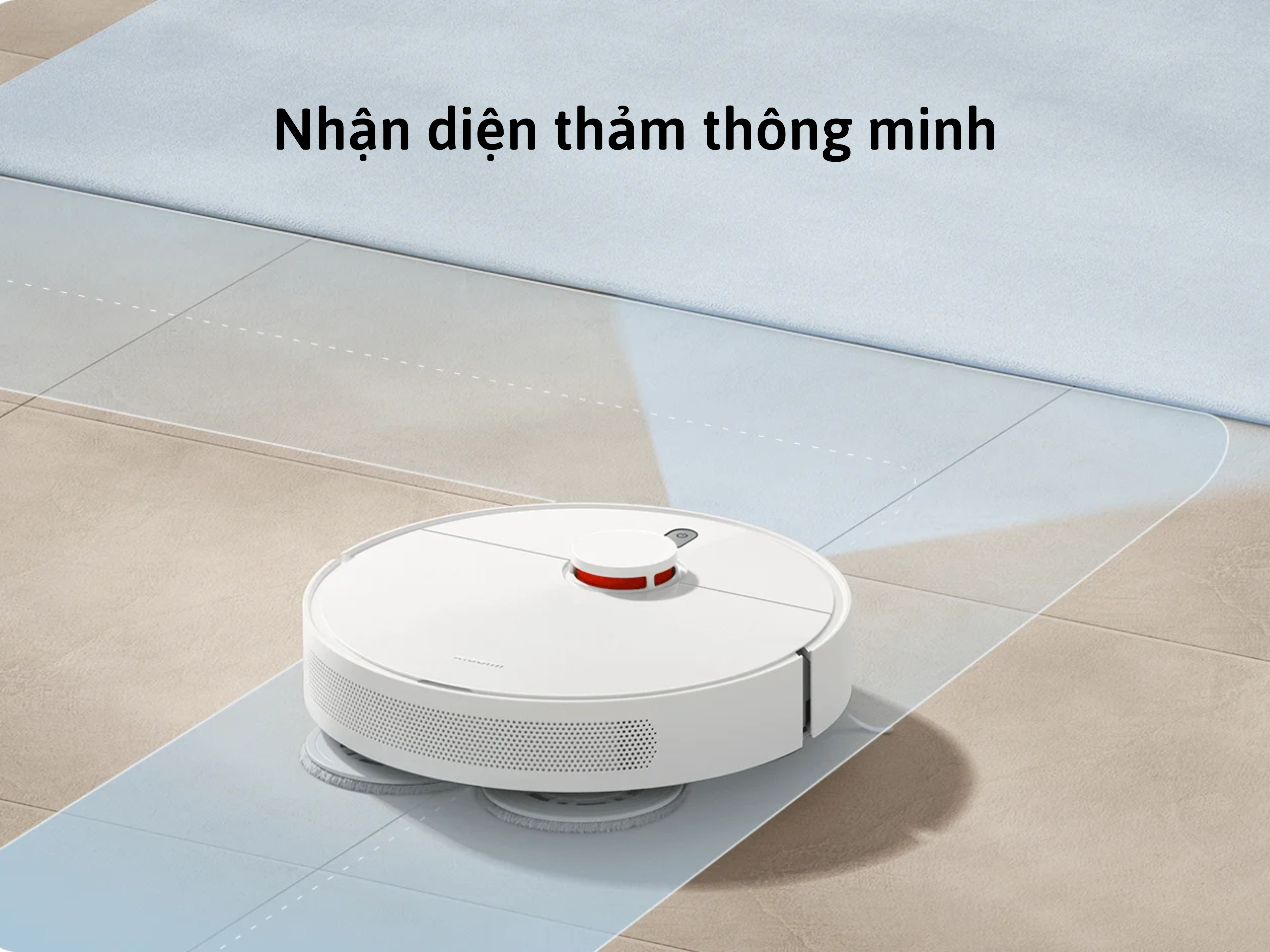 Vacuum S10+ có khả năng nhận diện thảm thông minh