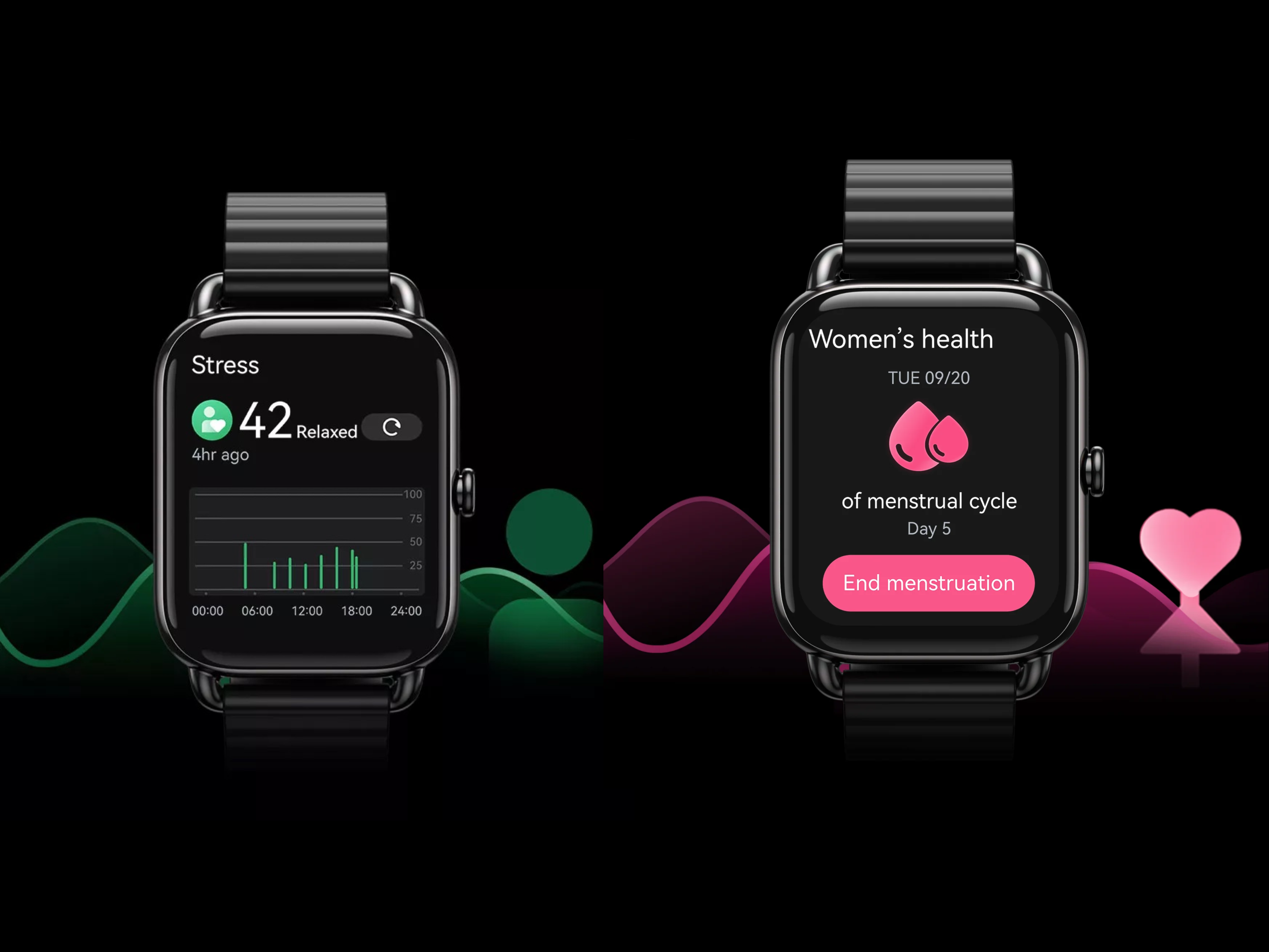 RS4 Plus hỗ trợ theo dõi thời kỳ kinh nguyệt cho phụ nữ