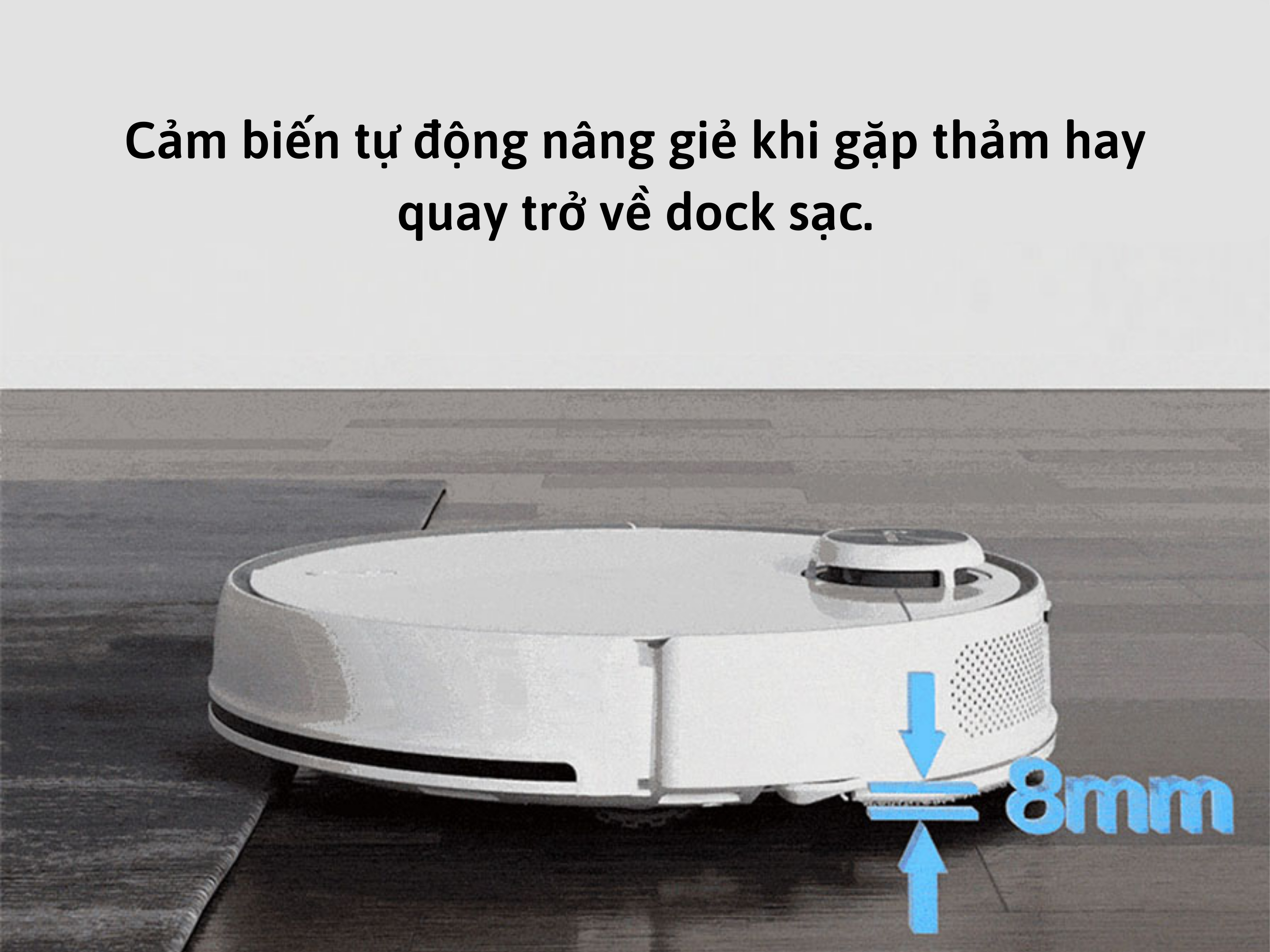 Redroad G10 nhận diện được thảm và chủ động tăng lực hút