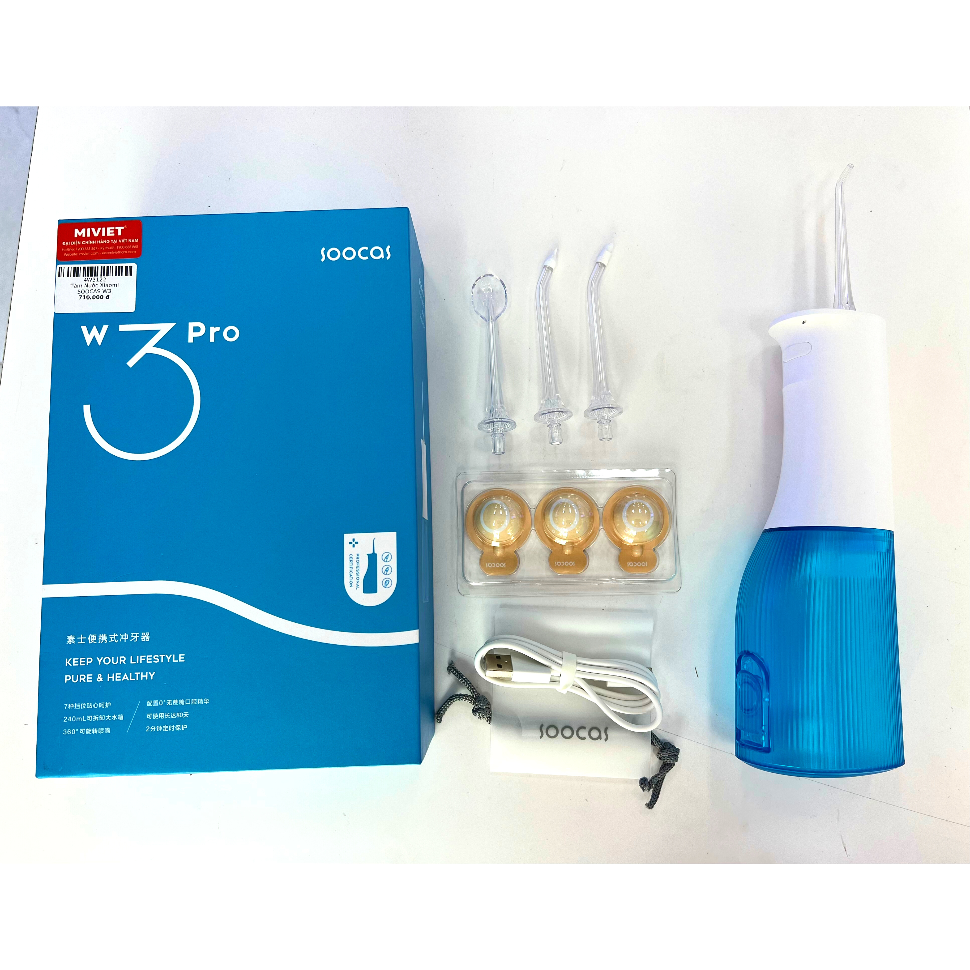 Tăm nước Xiaomi Soocas W3 Pro Chính Hãng Tăm nước Xiaomi Soocas W3 Pro Chính Hãng - Ảnh 9