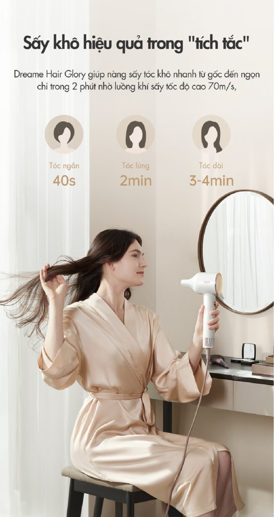 Máy sấy tóc Dreame Hair Glory High – Speed - Chính hãng
