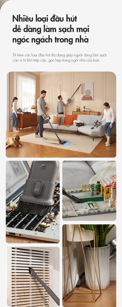 Nhieu loai dau hut bui Dreame R20