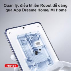 Robot Hút Bụi Lau Nhà Dreame L20 Ultra (Trắng/ Đen) Dieu khien qua app Dreame home - Mi home