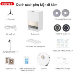 Robot Hút Bụi Lau Nhà Dreame L20 Ultra (Trắng/ Đen) Phu kien di kem Dreame l