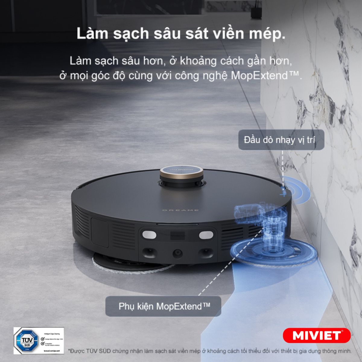 Robot Hút Bụi Lau Nhà Dreame L20 Ultra (Trắng/ Đen) Che do lam sach cua Dreame L20 Ultra