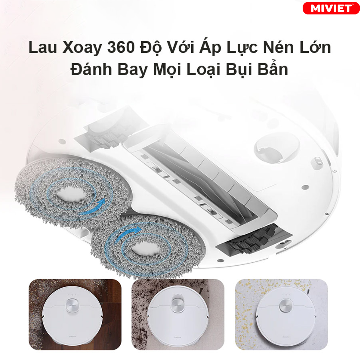 Tính năng lau xoay 360 độ, tối ưu hóa hiệu suất làm việc