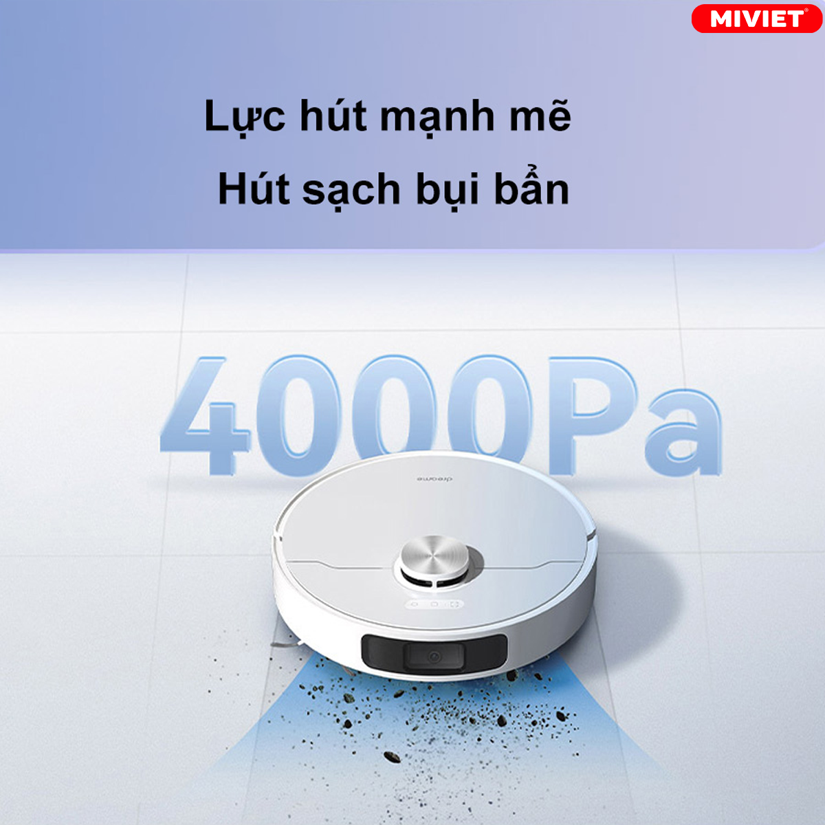 Lực hút mạnh mẽ, có khả năng làm sạch các loại bụi bẩn vừa và nhỏ