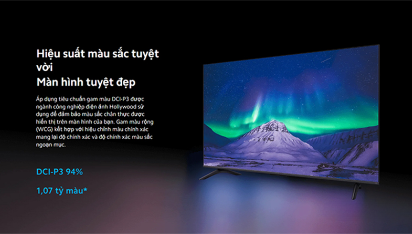Tivi Xiaomi A Pro 65 inch QLED 4K 2025 - Bản Quốc Tế - Chính Hãng Màn hình QLED tân tiến, hình ảnh sắc nét