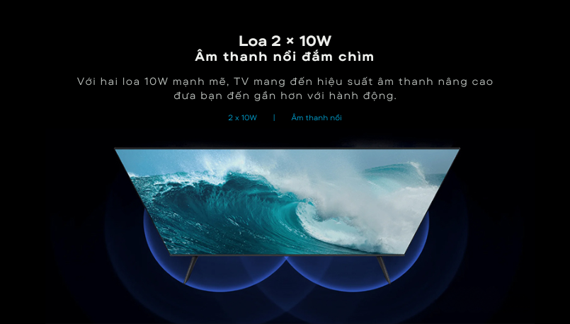 Tivi Xiaomi A Pro 65 inch QLED 4K 2025 - Bản Quốc Tế - Chính Hãng Âm thanh sống động