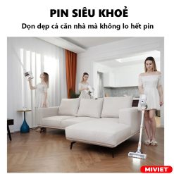 Pin siêu khỏe, có khả năng hút 150m2 trong một lần sạc