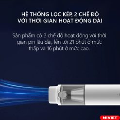 Máy Hút Bụi Cầm Tay Mini Lydsto H1 - Bản Quốc Tế - BH 12 Tháng Hệ thống lọc kép, hoạt động lâu dài