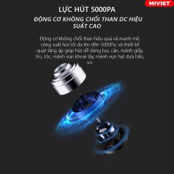 Máy Hút Bụi Cầm Tay Mini Lydsto H1 - Bản Quốc Tế - BH 12 Tháng Động cơ DC mang lại hiệu suất cao