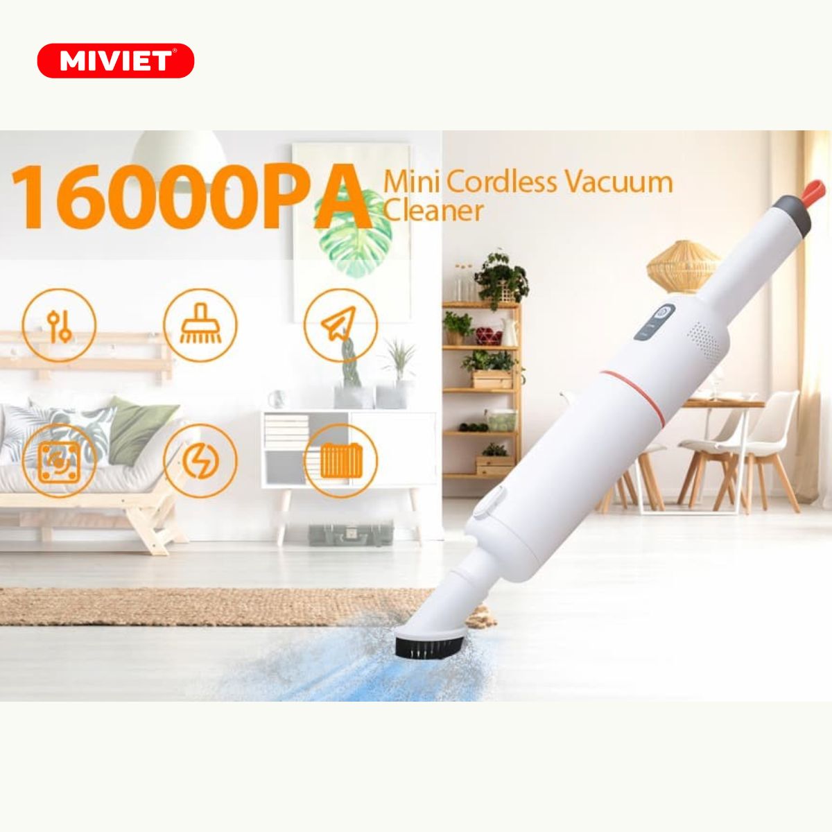 Máy Hút Bụi Cầm Tay Thông Dây LYDSTO H3 - Bản Quốc Tế - BH 12 Tháng Hiệu suất mạnh mẽ