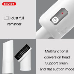 Máy Hút Bụi Cầm Tay Thông Dây LYDSTO H3 - Bản Quốc Tế - BH 12 Tháng Đèn led tích hợp trên đầu hút