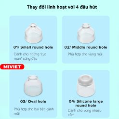 Máy hút mụn đầu đen inFace CF-05E 4 Đầu hút - thay đổi linh hoạt cho từng vùng da khác nhau