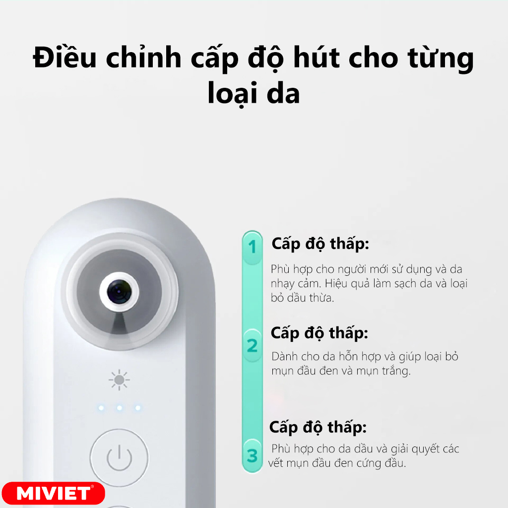 Máy hút mụn đầu đen inFace CF-05E Đa chế độ - phù hợp cho mọi làn da