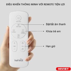 Điều khiển thông minh tốc độ và hướng gió từ xa với remote tiện lợi