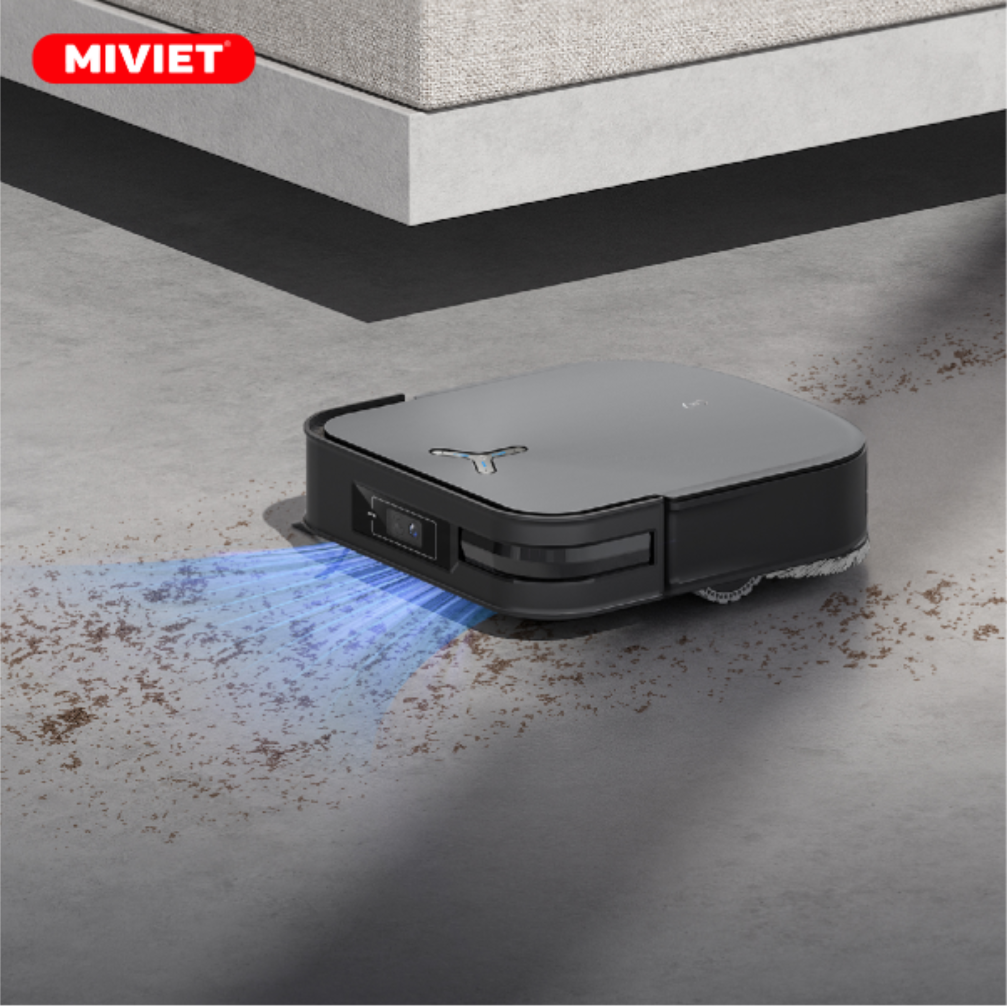 Lực hút 8000Pa với hệ thống xoay Ozmo hiện đại sạch toàn diện