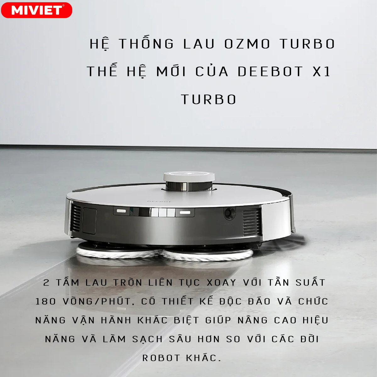 Hệ thống lau OZMO Turbo thế hệ mới