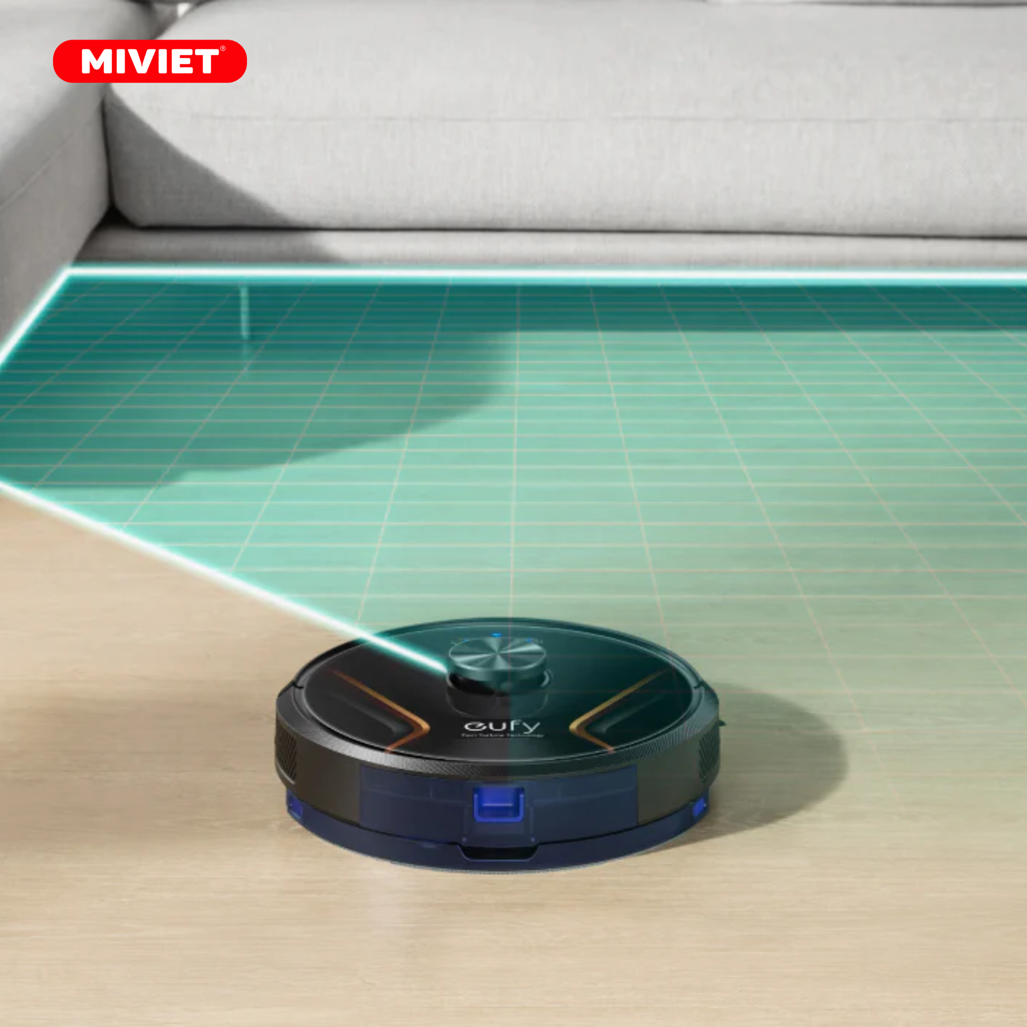 Robot Hút Bụi Lau Nhà Eufy RoboVac X8 Hybrid - Bản Quốc Tế - BH 12 Tháng iPath ™ ️ Điều hướng Laser để Lập bản đồ Chính xác
