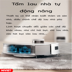 Tấm lau nhà tự động nâng