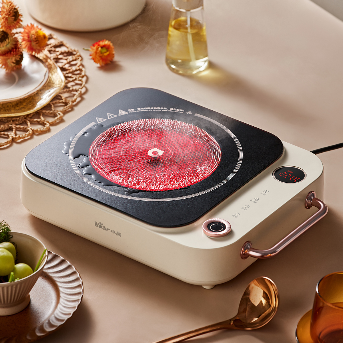 Bếp hồng ngoại cao cấp Bear DTL-D22A1 - Hàng chính hãng - Tiếng Anh/Việt - BH 18 tháng - Full VAT Bếp hồng ngoại cao cấp Bear DTL-D22A1 - Hàng chính hãng - Tiếng Anh/Việt - BH 18 tháng - Full VAT - Ảnh 2