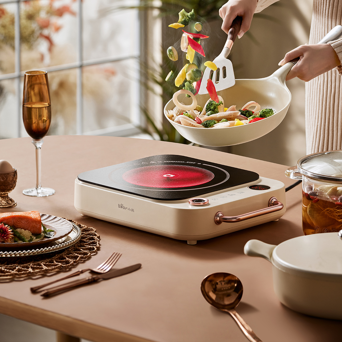 Bếp hồng ngoại cao cấp Bear DTL-D22A1 - Hàng chính hãng - Tiếng Anh/Việt - BH 18 tháng - Full VAT Bếp hồng ngoại cao cấp Bear DTL-D22A1 - Hàng chính hãng - Tiếng Anh/Việt - BH 18 tháng - Full VAT - Ảnh 5