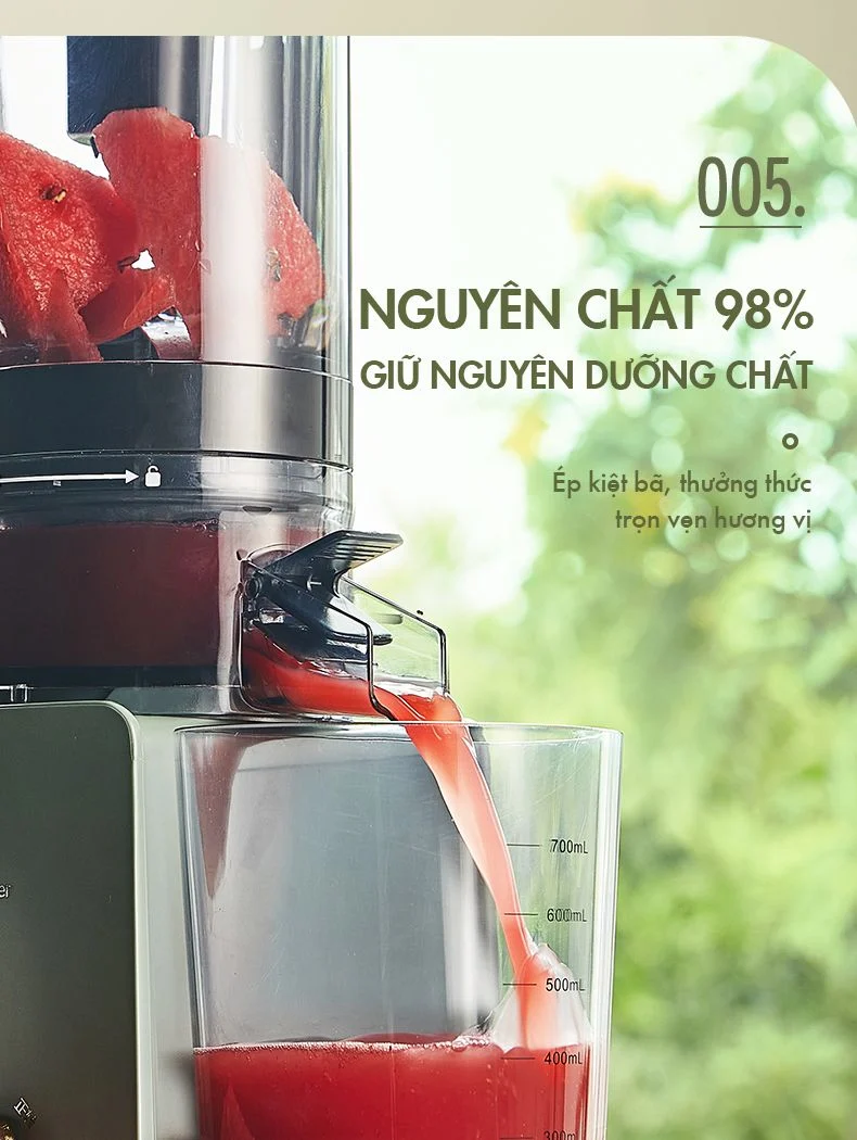 Máy ép chậm đa năng Bear YZJ-D01Y6 - Hàng chính hãng - Tiếng Anh/Việt - BH 18 tháng - Full VAT