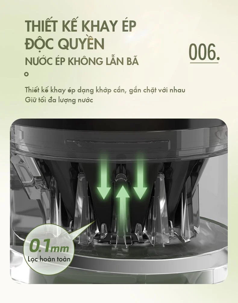 Máy ép chậm đa năng Bear YZJ-D01Y6 - Hàng chính hãng - Tiếng Anh/Việt - BH 18 tháng - Full VAT