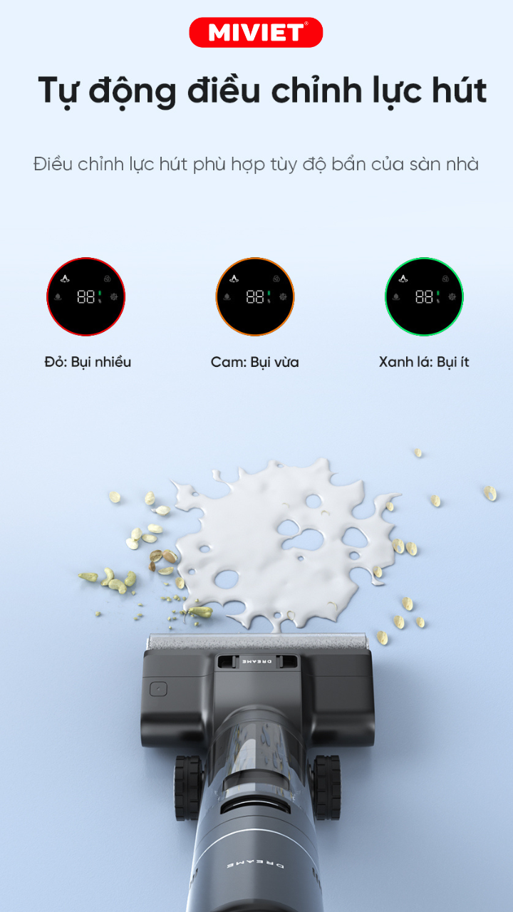 Máy hút bụi lau nhà không dây - Khô và ướt Dreame H13 Pro - Chính hãng