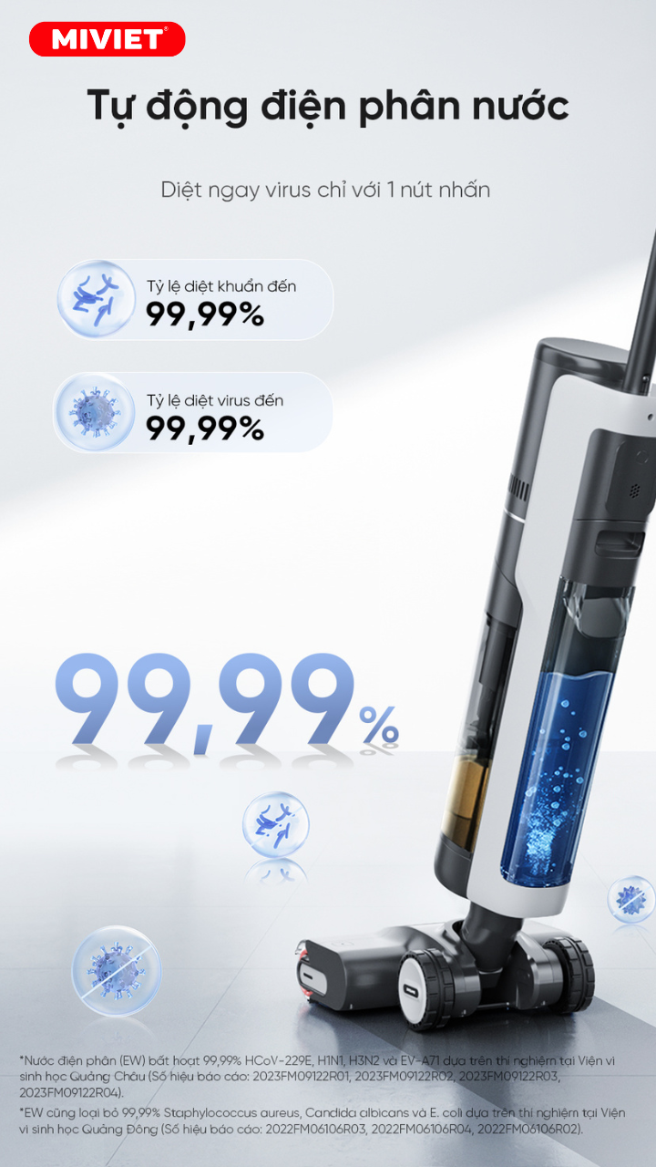 Máy hút bụi lau nhà không dây - Khô và ướt Dreame H13 Pro - Chính hãng