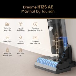 Máy hút bụi lau nhà không dây - Khô và ướt Dreame H12S AE