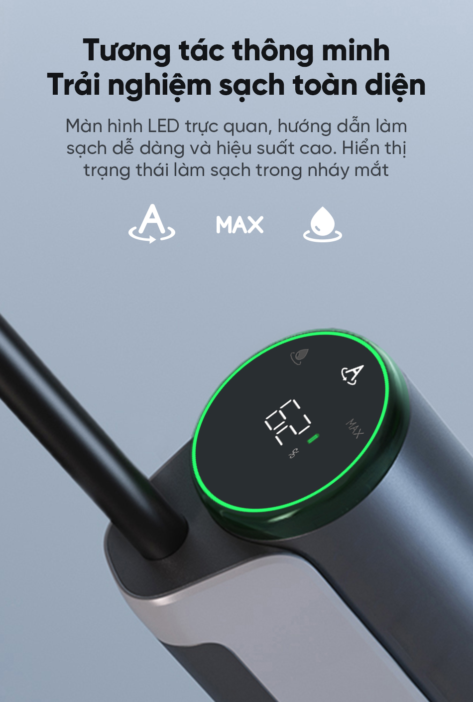 Máy hút bụi lau nhà không dây - Khô và ướt Dreame H12S AE