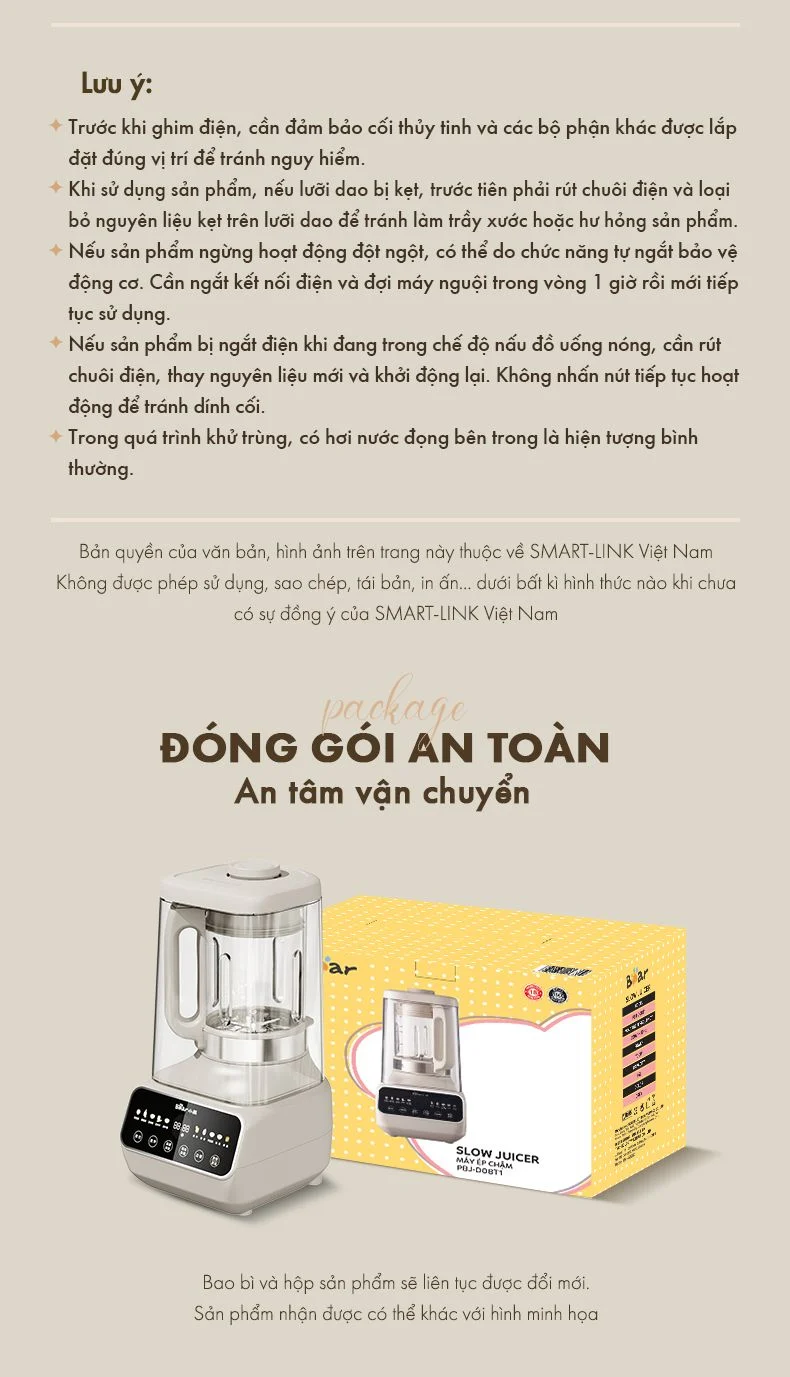 Máy làm sữa hạt đa năng Bear PBJ-D08T1 - Hàng chính hãng - Tiếng Anh/Việt - BH 18 tháng - Full Vat Máy làm sữa hạt đa năng Bear PBJ-D08T1 - Hàng chính hãng - Tiếng Anh/Việt - BH 18 tháng - Full Vat