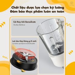 Máy làm sữa hạt đa năng Bear PBJ-C16Q8 (1,5 lít) - Hàng chính hãng - Tiếng Anh/Việt - BH 18 tháng - Full VAT