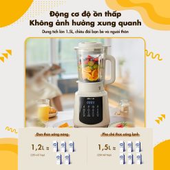 Máy làm sữa hạt đa năng Bear PBJ-C16Q8 (1,5 lít) - Hàng chính hãng - Tiếng Anh/Việt - BH 18 tháng - Full VAT