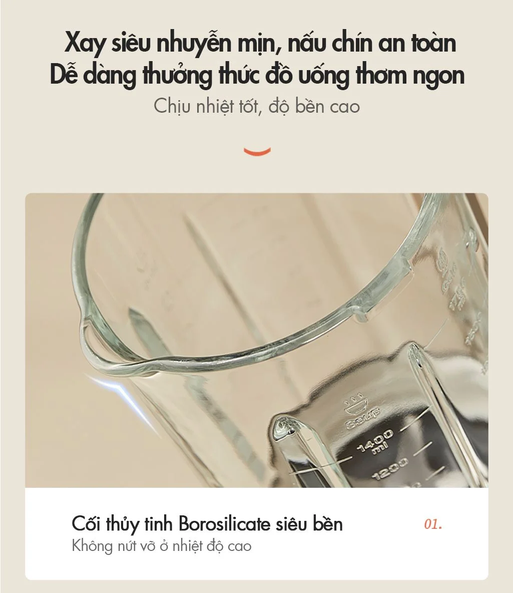 Máy làm sữa hạt đa năng Bear PBJ-D10T1 (Dung tích 1,75 lít) - Hàng chính hãng - Tiếng Anh/Việt - BH 18 tháng - Full VAT