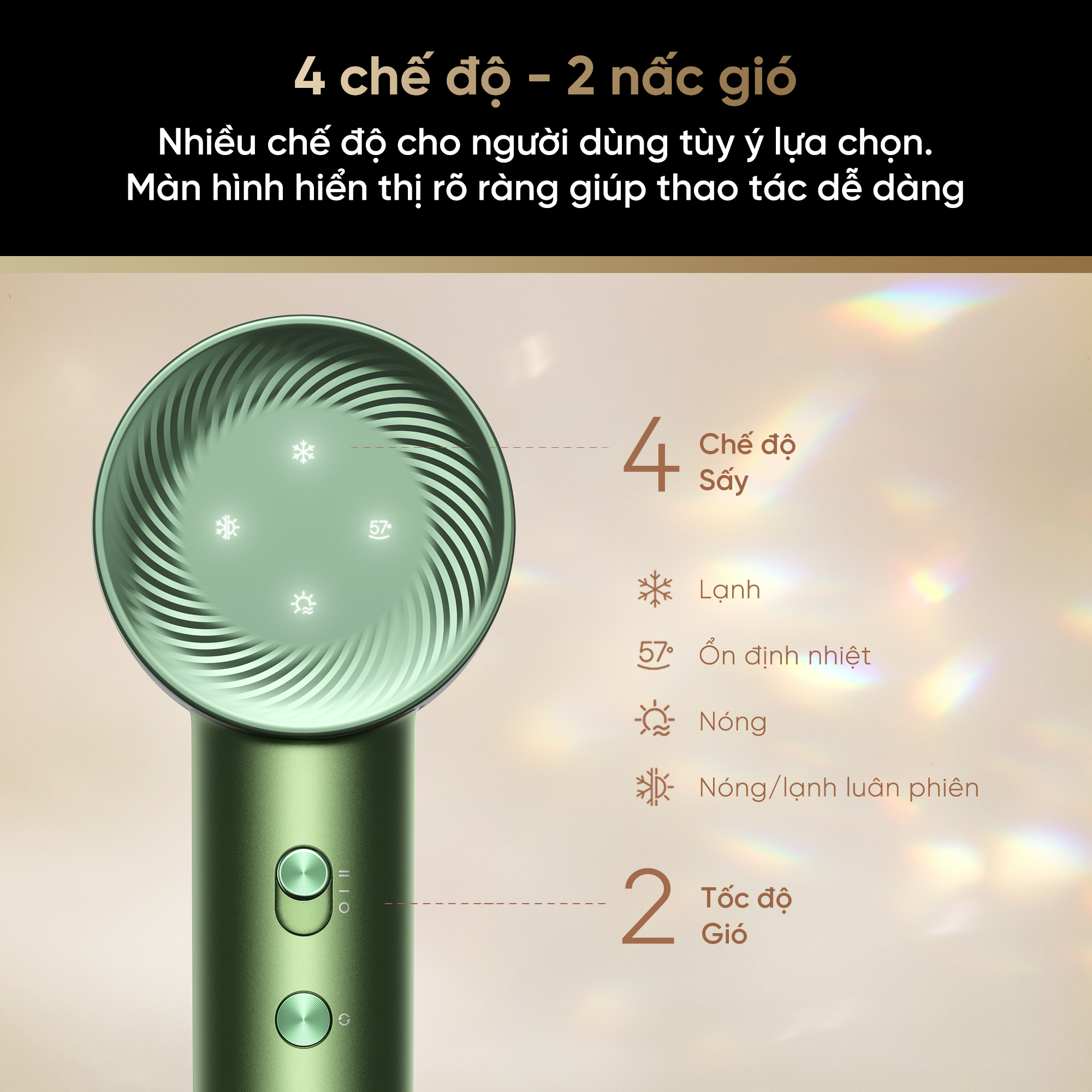 Máy sấy tóc tốc độ cao Dreame Hair Glory Master - Chính Hãng - New 2024 Máy sấy tóc tốc độ cao Dreame Hair Glory Master - Chính Hãng - New 2024 - Ảnh 8