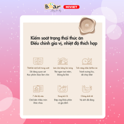 Nồi chiên không dầu Bear QZG-F15E3 - Dung tích 5L - Hàng chính hãng - Tiếng Anh/Việt - BH 18 tháng - Full VAT