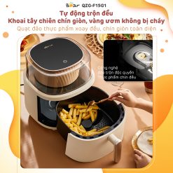 Nồi chiên không dầu Bear QZG-F15G1 - Hàng chính hãng - Tiếng Anh/Việt - BH 18 tháng - Full VAT