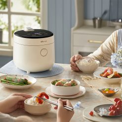 Nồi cơm điện mini Bear DFB-C16K1 (1,6 lít) - Hàng chính hãng - Tiếng Anh/Việt - BH 18 tháng - Full VAT