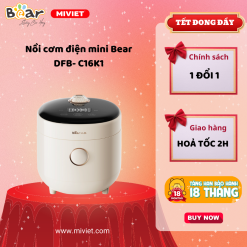Alternative view of Nồi cơm điện mini Bear DFB-C16K1 (1,6 lít) - Hàng chính hãng - Tiếng Anh/Việt - BH 18 tháng - Full VAT