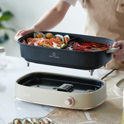 Alternative view of Nồi lẩu hai ngăn Bear DHG-D65A1 - Hàng chính hãng - Tiếng Anh/Việt - BH 18 tháng - Full VAT