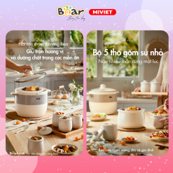 Nồi nấu chậm đa năng Bear DDZ-B25Q3 - Hàng chính hãng - Tiếng Anh/Việt - BH 18 tháng - Full Vat