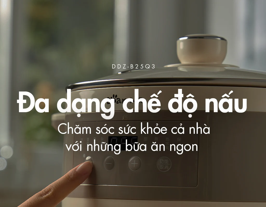 Nồi nấu chậm đa năng Bear DDZ-B25Q3 - Hàng chính hãng - Tiếng Anh/Việt - BH 18 tháng - Full Vat